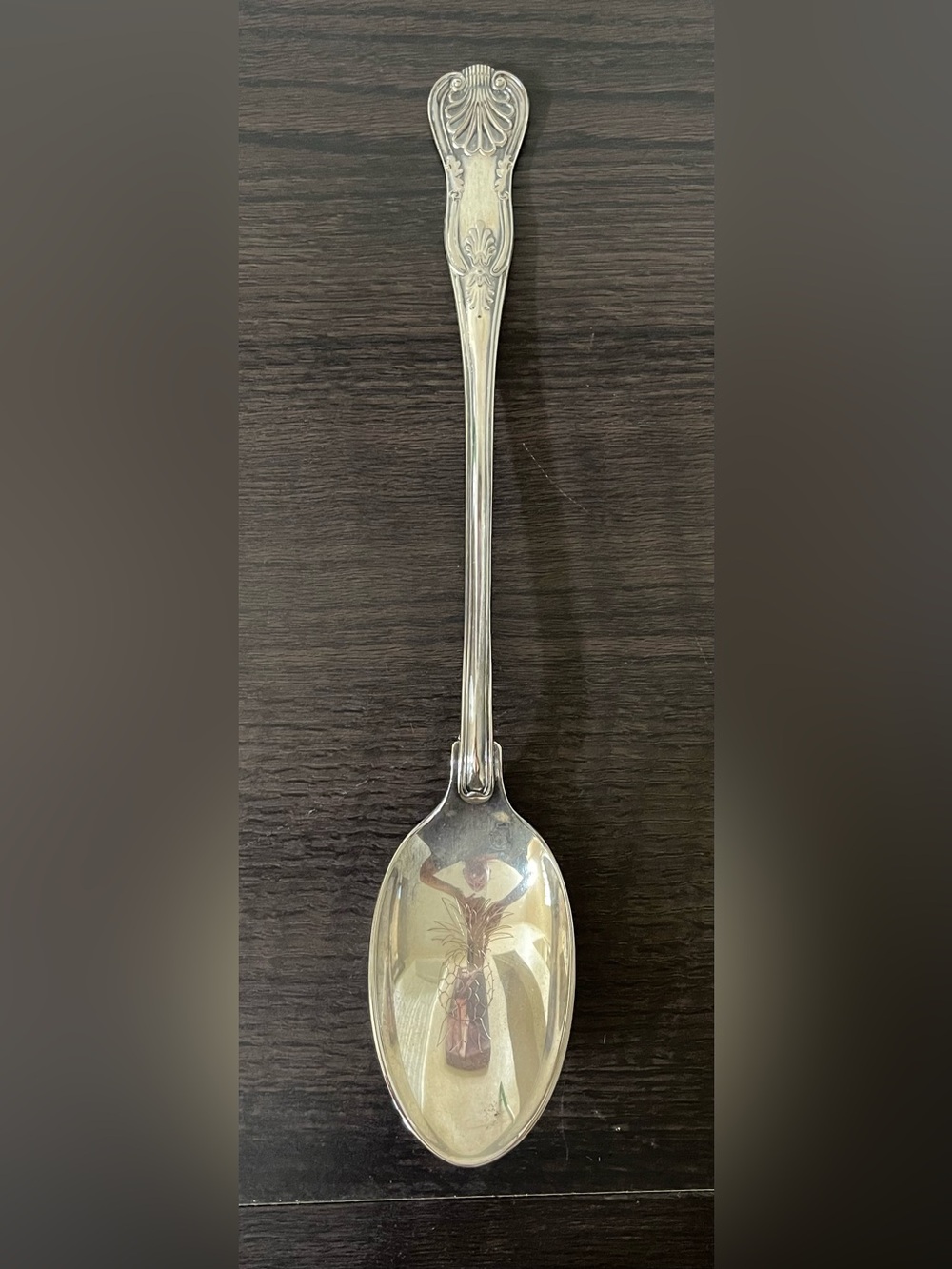 VTG Sheffield Silverplate Serving Spoon, Made in Italy, Approx. 13 inches long